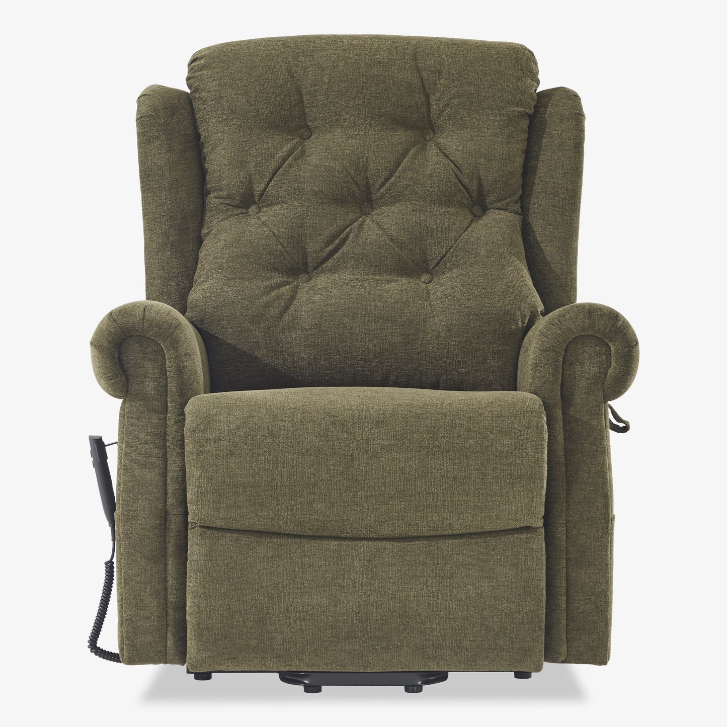 9199 Power Lift Recliner With Heat&Massage(Medium, Chenille Green)