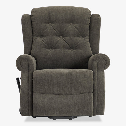 9199 Power Lift Recliner With Heat&Massage(Medium, Chenille Gray)