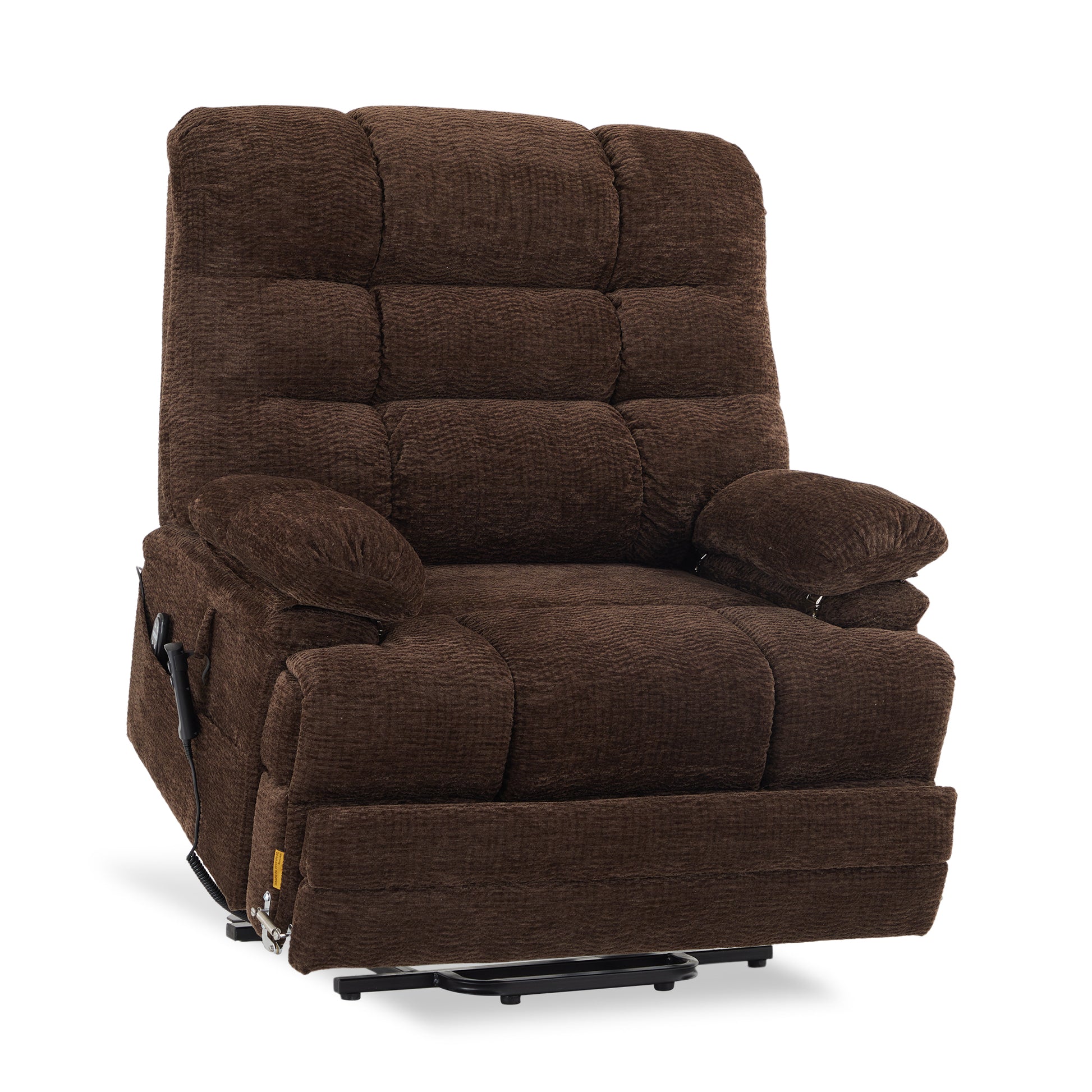 Big And Tall Recliners 500 Lbs - Extended Footrest, Lay Flat, Heat & Massage