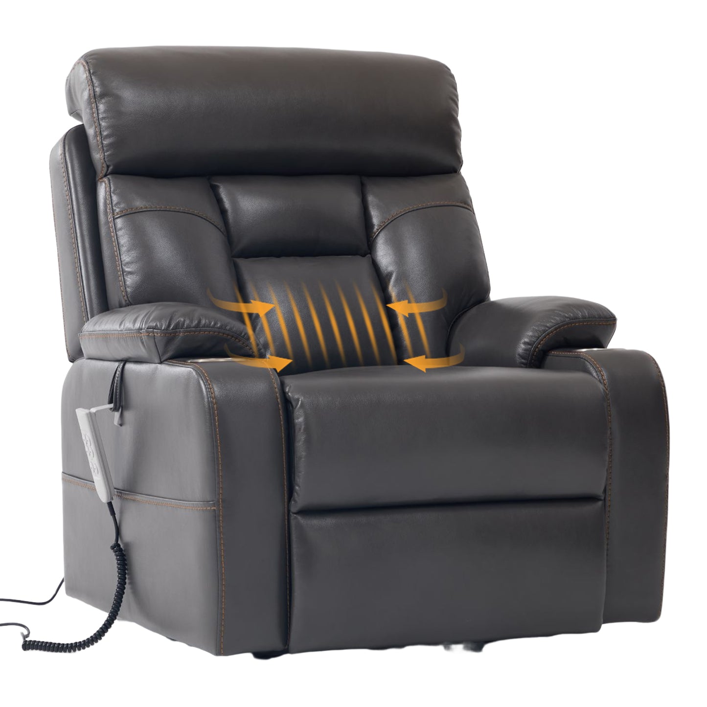 Three Motor Recliner Chair With Lumbar Support and Infinite Position