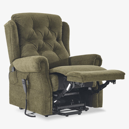 9199 Power Lift Recliner With Heat&Massage(Medium, Chenille Green)