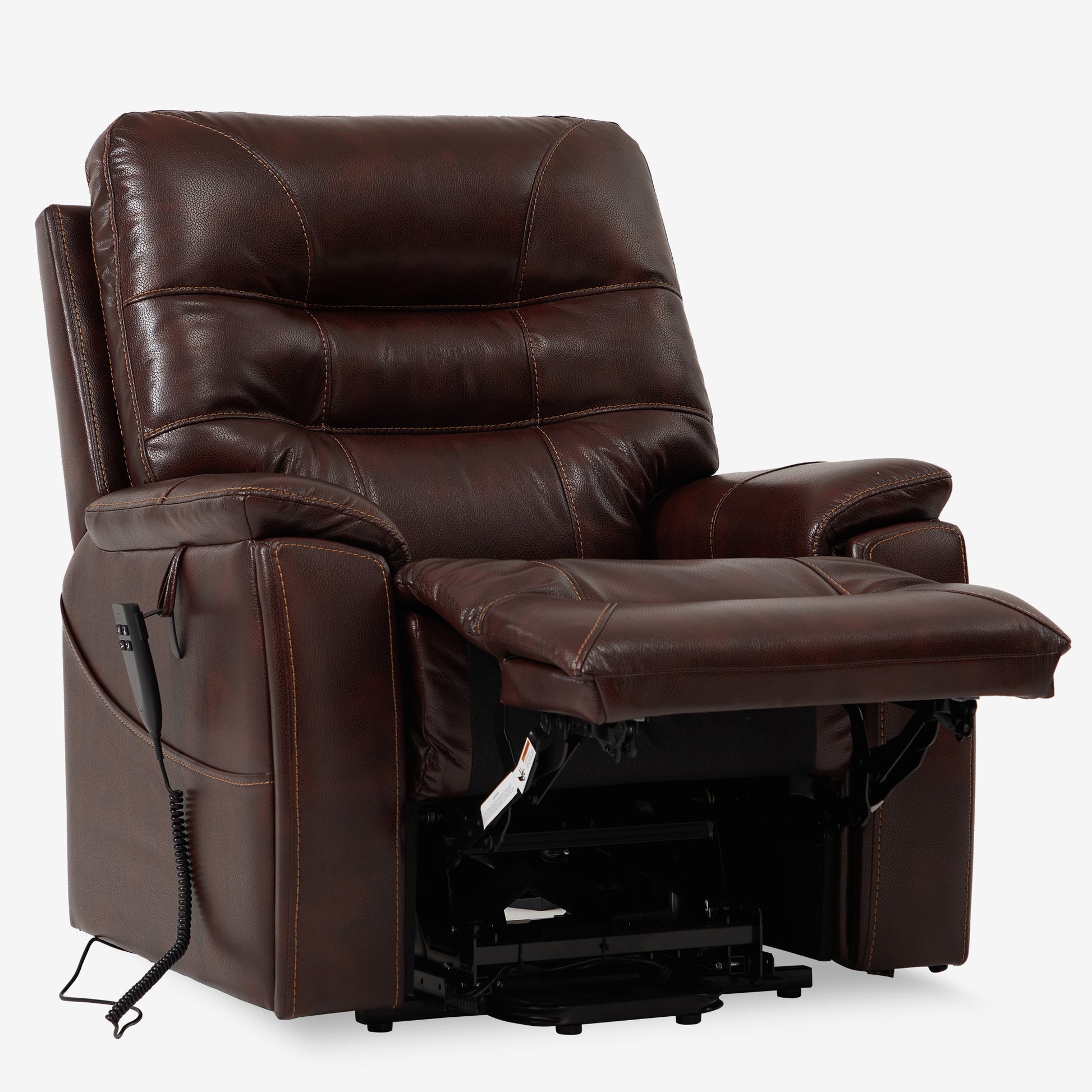 Remote Control Recliners with Lumbar Support Lay Flat Recliner for Seniors  350LB Lift Chairs