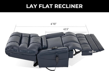 Recliners For Big And Tall Men 400-lb, Wide Saet and Heat & Massage